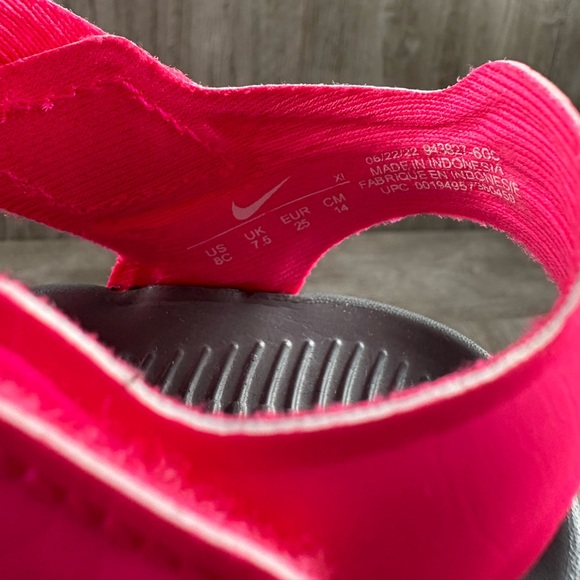 NIKE NWT Kids’ Pink Sunray protect 2 Sandal Toddler Size 8c - Picture 6 of 14